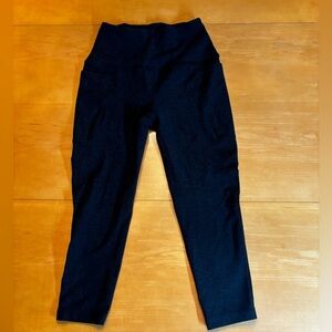 Beyond Yoga S Dark Grey Crop Yoga Running Leggings Pants Made in USA